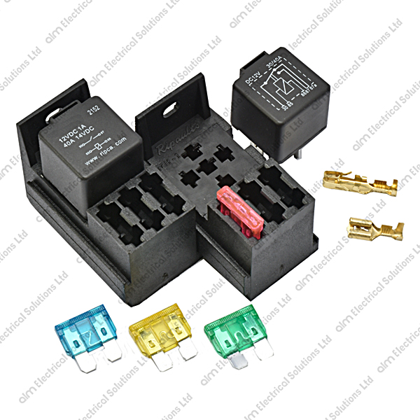 RELF1 Relay Base & 3 Way Fuse Holder £1.87 ALM Solutions, Auto